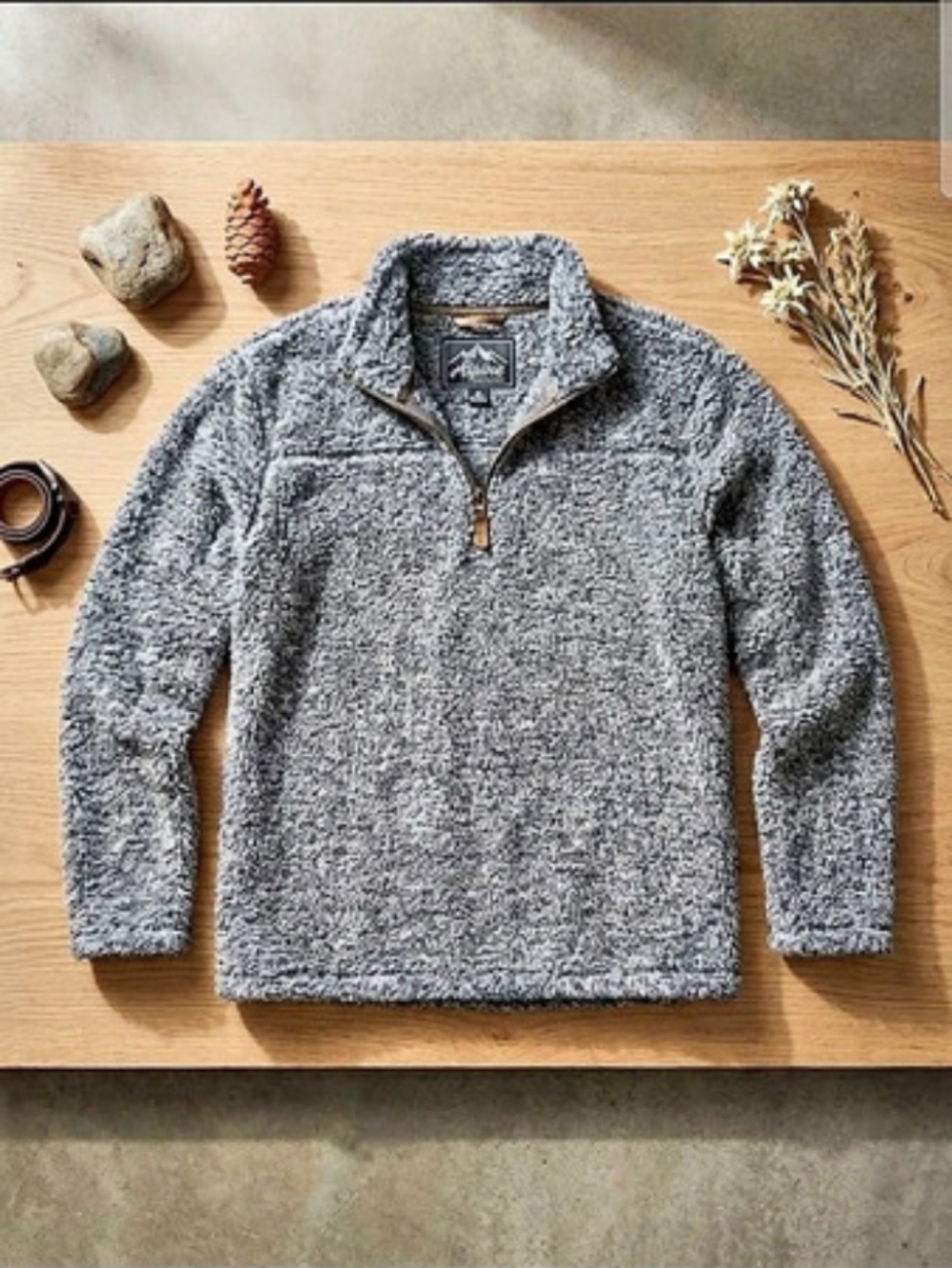 Alpine Design Women's Fleece 1/4 Zip Pullover Gray
